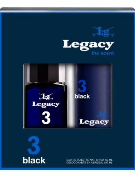 PACK PERFUME + DESODORANTE 3 Black