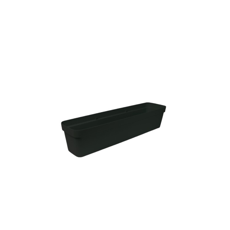 MACETA JARDINERA RECTANGULAR FLORATTA N80 20,5L NEGRO