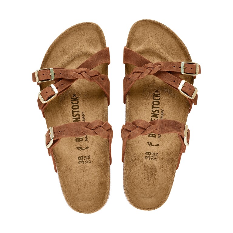 Sandalia Franca Braided LEOI - Regular Cognac