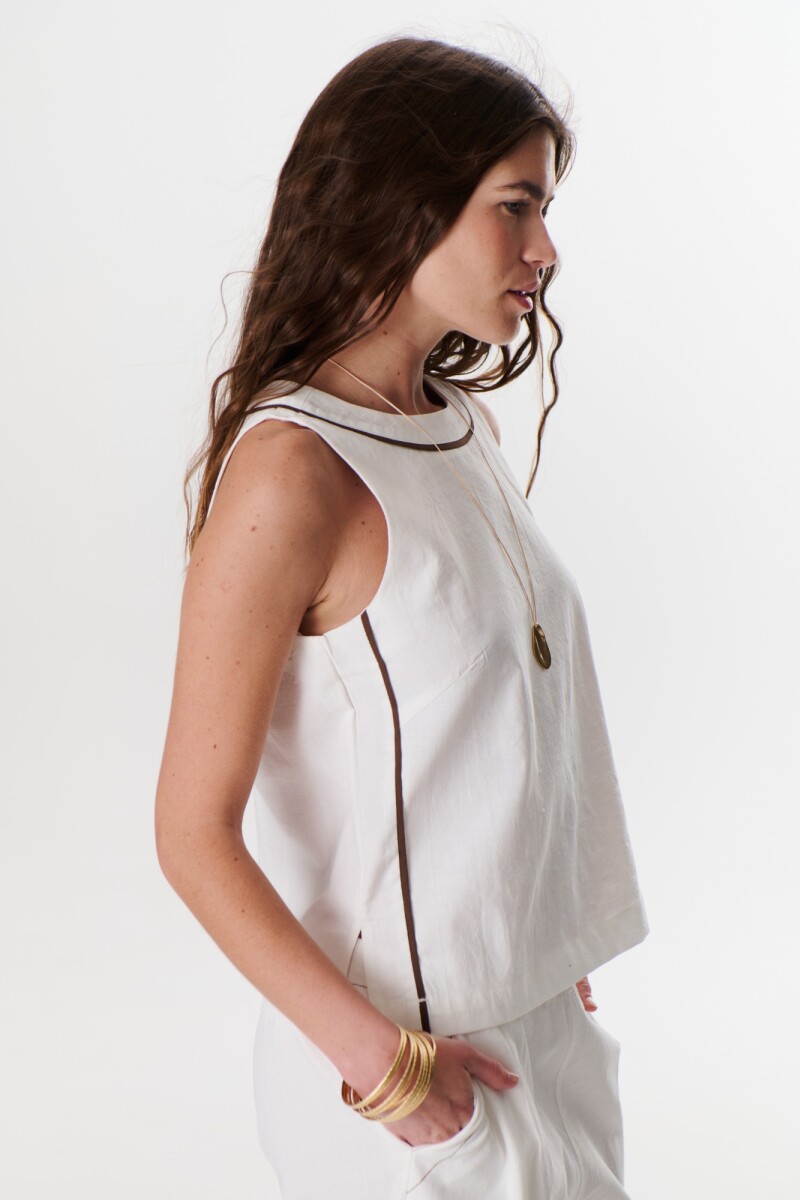 TOP LINO STRECH VIVI BLANCO