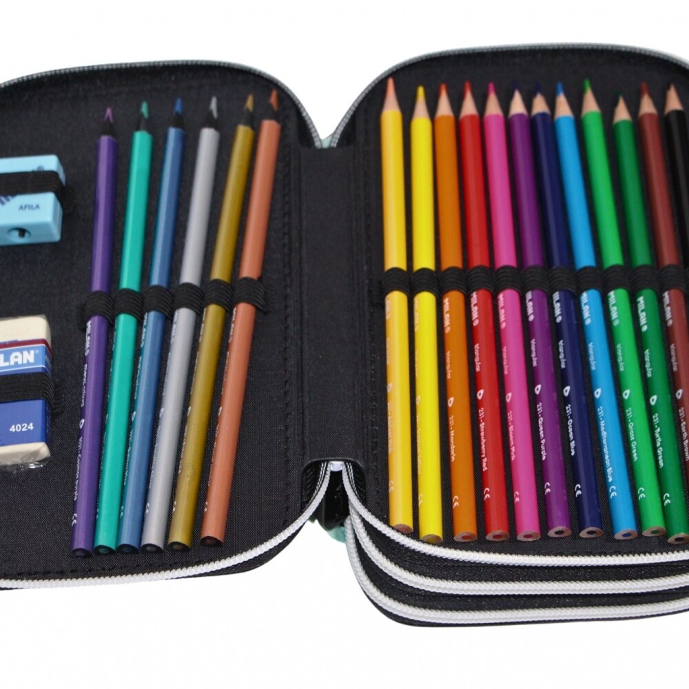 CARTUCHERA MILAN 3 PISOS COMPLETA DE UTILES ALIENS TOWER CARTUCHERA MILAN 3 PISOS COMPLETA DE UTILES ALIENS TOWER