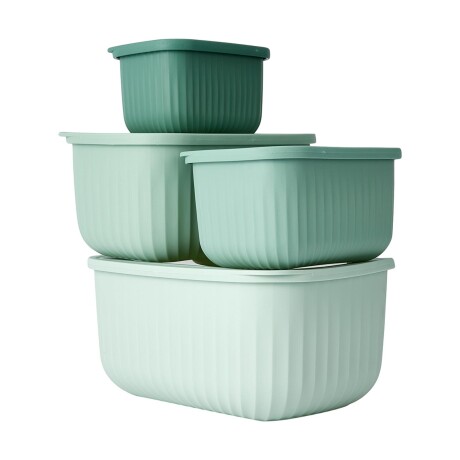 SET 4 TUPPERS 43312092 VERDE POLIPROPILENO 43312092