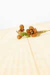 Pick flor 7x2 cm. - ORGANZA MARRONE Pick flor 7x2 cm. - ORGANZA MARRONE