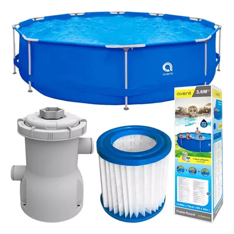 Pileta Estructural Redonda Jilong Con Capacidad De 6765l 3.66x0.76m Pileta Estructural Redonda Jilong Con Capacidad De 6765l 3.66x0.76m