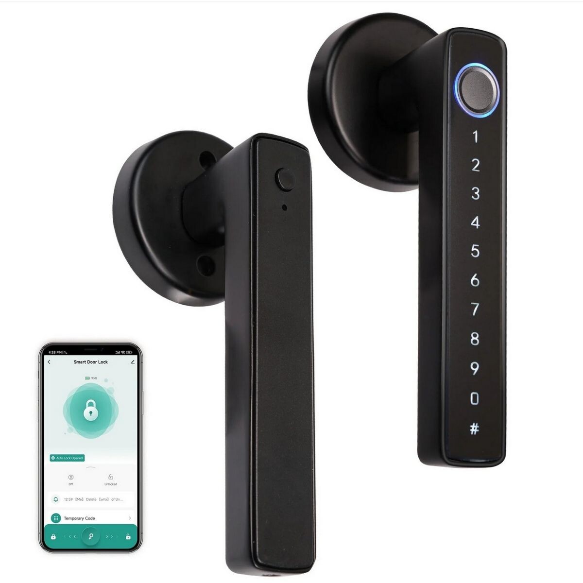 Cerradura Moes BDL-SNM10 Bt Huella Tarjeta Llave T 