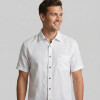 CAMISA LINO MANGA CORTA BLANCO