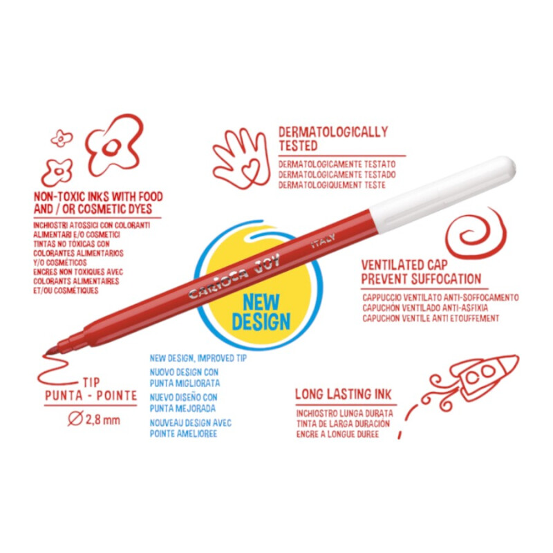 Marcadores Carioca Joy 12 Unidades Marcadores Carioca Joy 12 Unidades