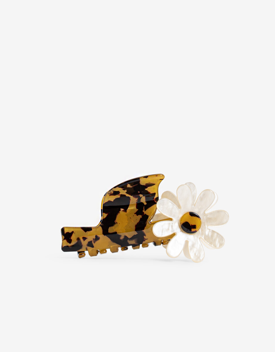 Broche Acrílico Con Flor 