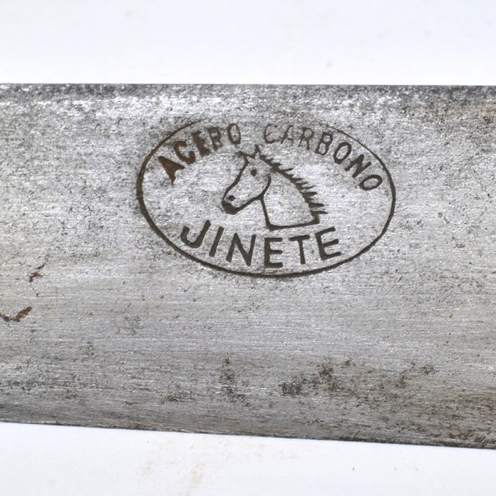 Cuchillo Antiguo Cabo Asta, Hoja Jinete Cuchillo Antiguo Cabo Asta, Hoja Jinete