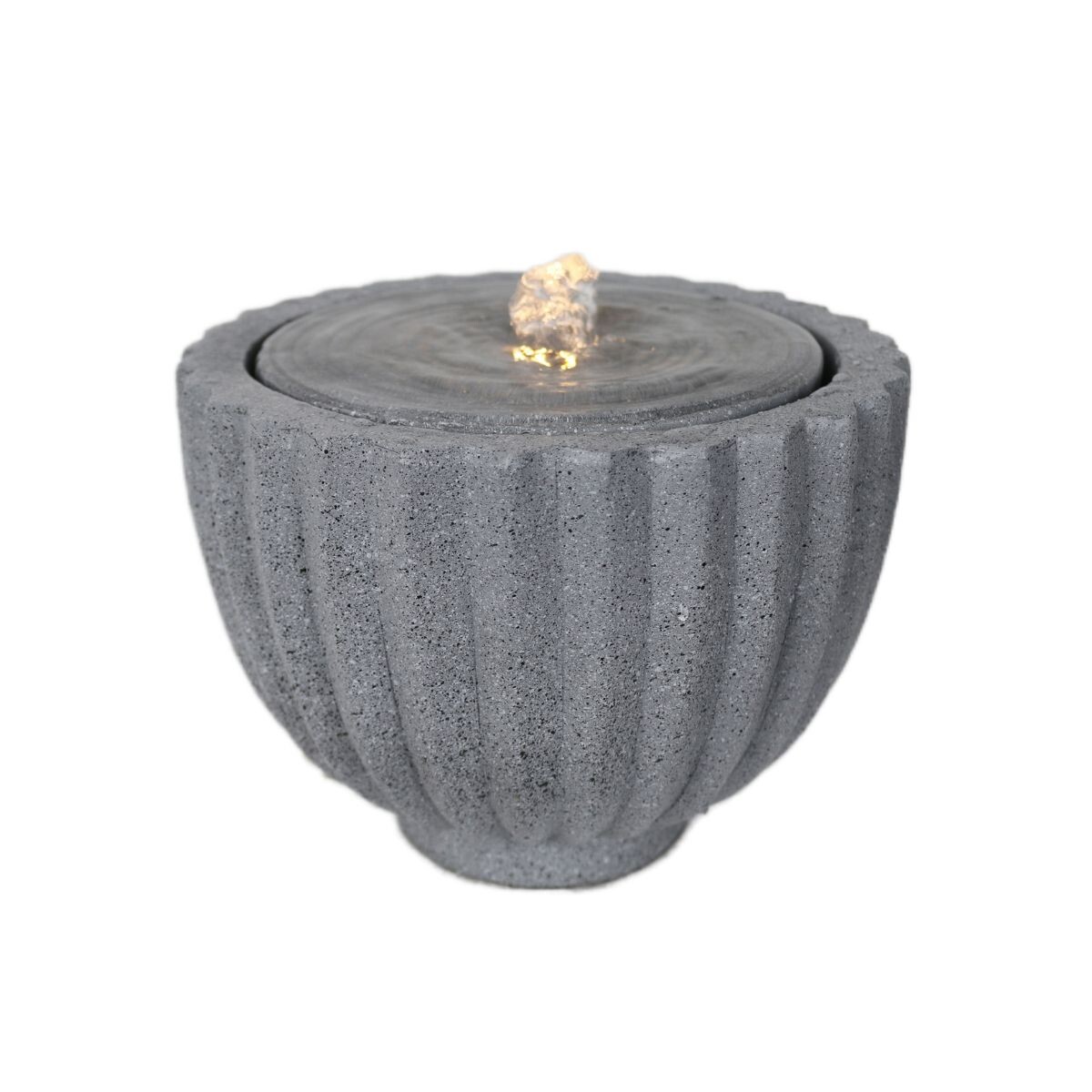 Fuent de agua imitacion hormigon con luz 