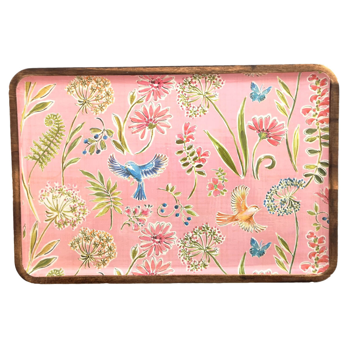 Bandeja de Madera de 35 x 23,5 cm - Pajaros 