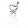 Dije Corazón doble-Plata 925-Sin Piedra-CP3267 sinpiedra