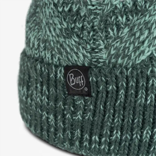 Gorro de Lana Buff Knitted & Fleece Verde