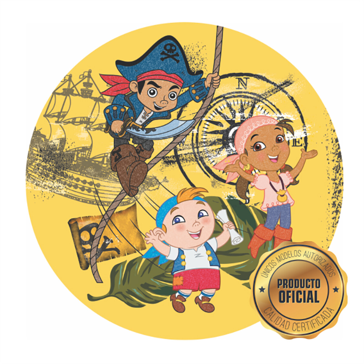 Lámina Jake y los Piratas de Nunca Jamás - Red. 