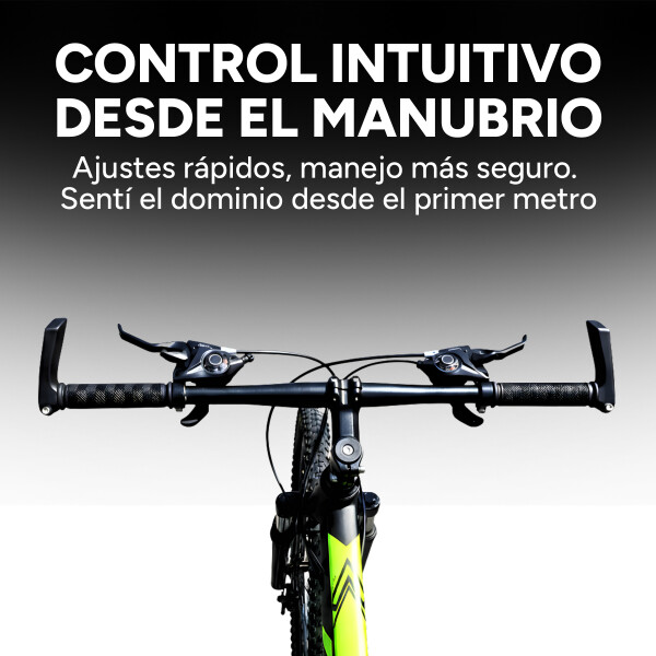 Bicicleta Kajla Montaña Rodado 26 Freno Disco 21 Velocidades Color Negro Verde