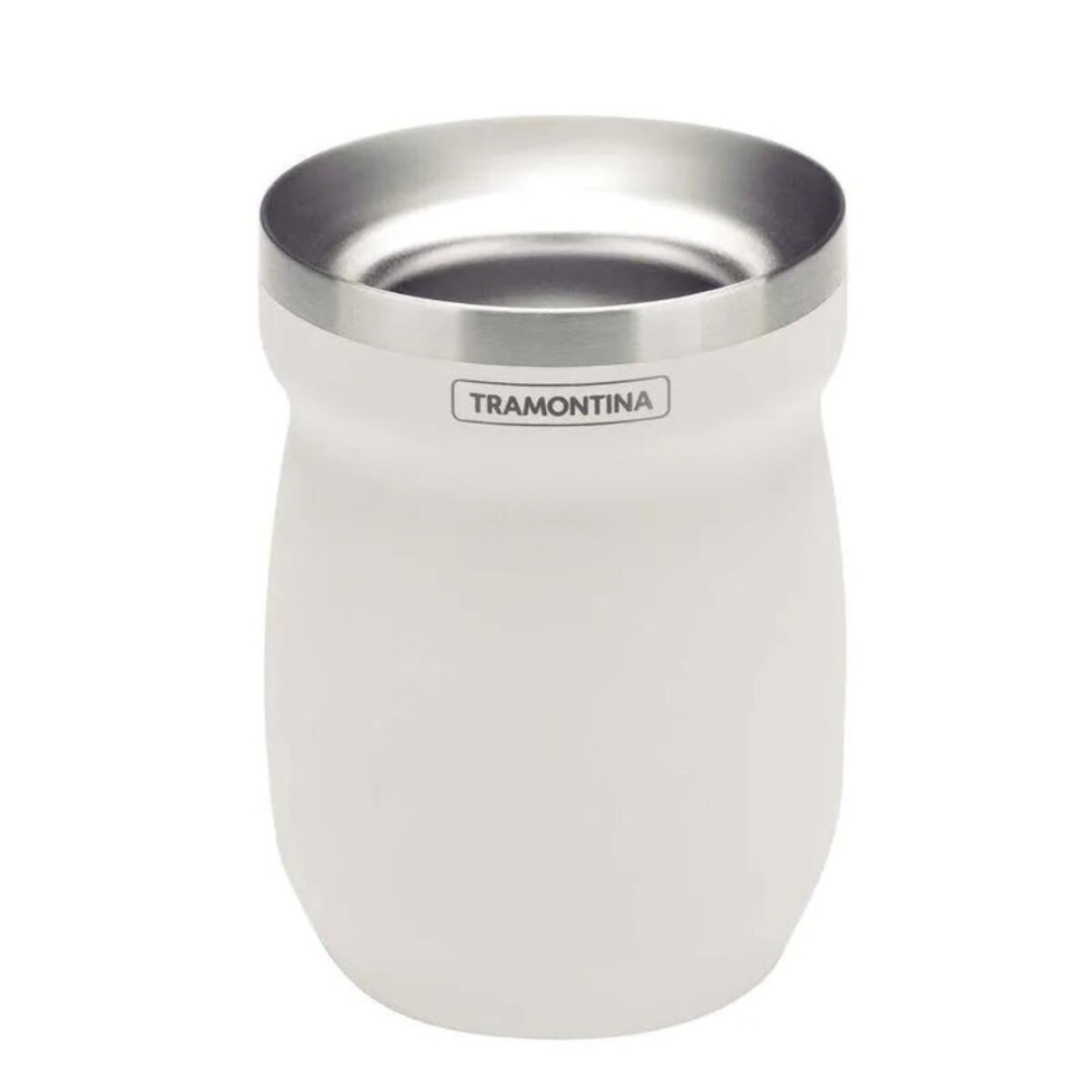 MATE TRAMONTINA BLANCO ACERO INOX 240 ml - Blanco 