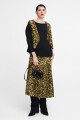 VEST DE LENTEJUELAS CON BOTON Oro