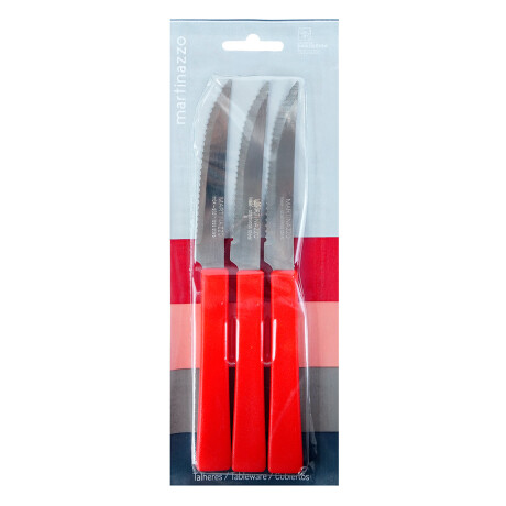 Cuchillo de sierra x3 rojo linea Una Martinazzo Cuchillo de sierra x3 rojo linea Una Martinazzo