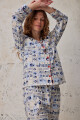Pijama mafalda 2 flannel fleece Marfil