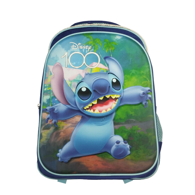 Mochila Infantil Disney Stitch Azul Marino - Celeste