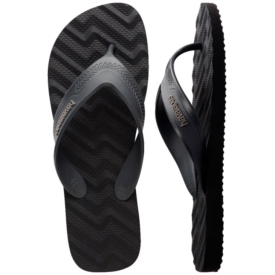 Sandalias de Hombre Havaianas Track Waves Negro - Gris