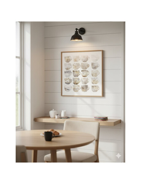 CUADRO CANVAS 40x40cm MARCO CAFÉ PASTELES CUADRO CANVAS 40x40cm MARCO CAFÉ PASTELES