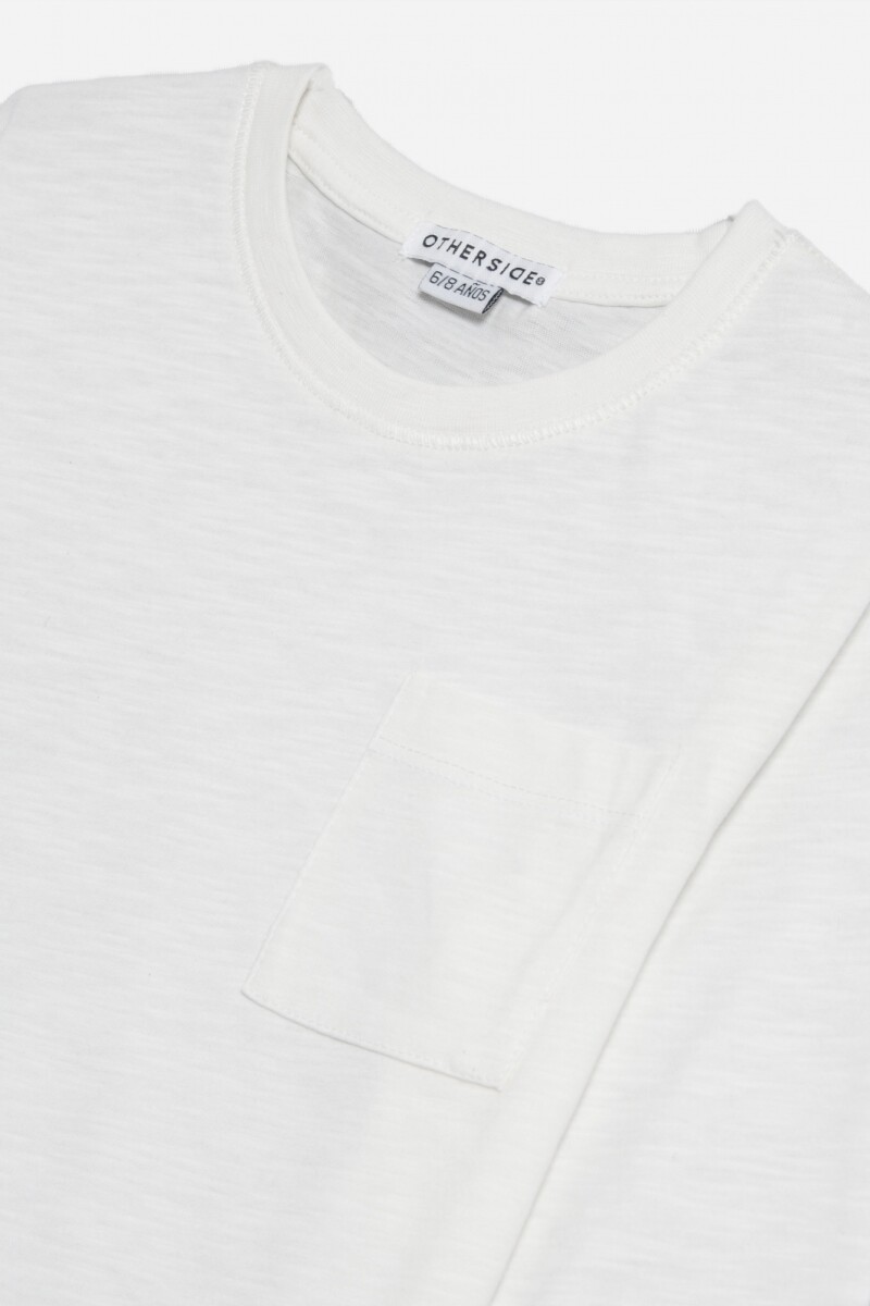 Remera básica manga larga BLANCO