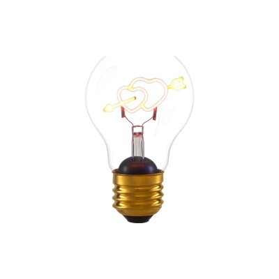 Veladora tipo bombilla de luz diseño de corazones Veladora tipo bombilla de luz diseño de corazones