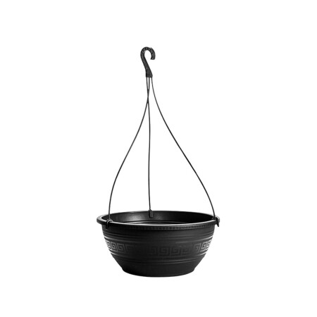 MACETA COLGANTE 3,5LTS NEGRA NEGRO