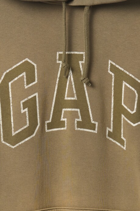 Buzo Canguro Logo Gap Hombre Thyme 19-0309 Tcx