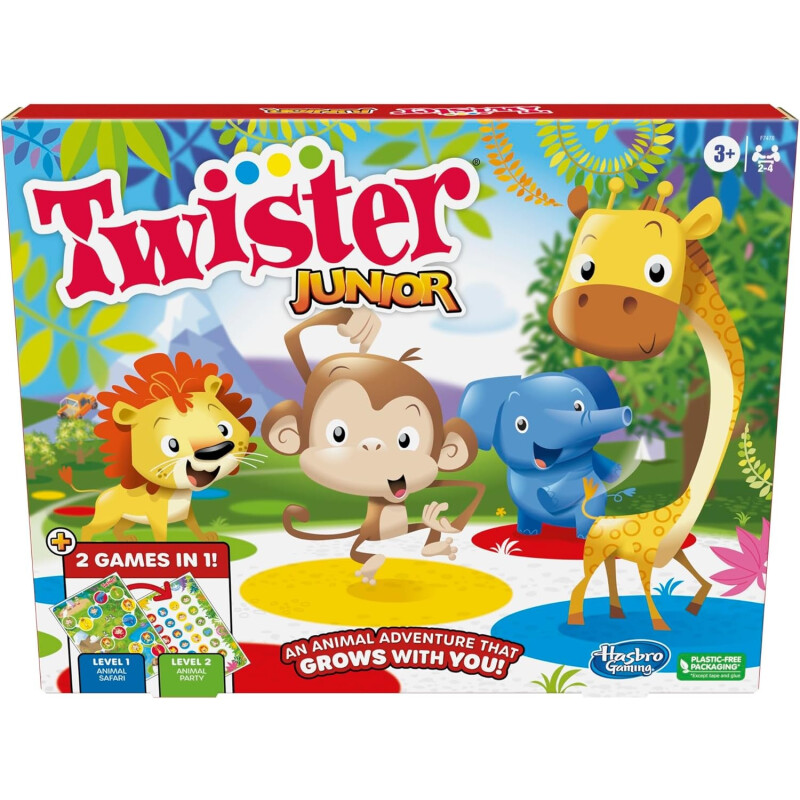Twister Junior, tapete de 2 caras Animal Adventure Twister Junior, tapete de 2 caras Animal Adventure