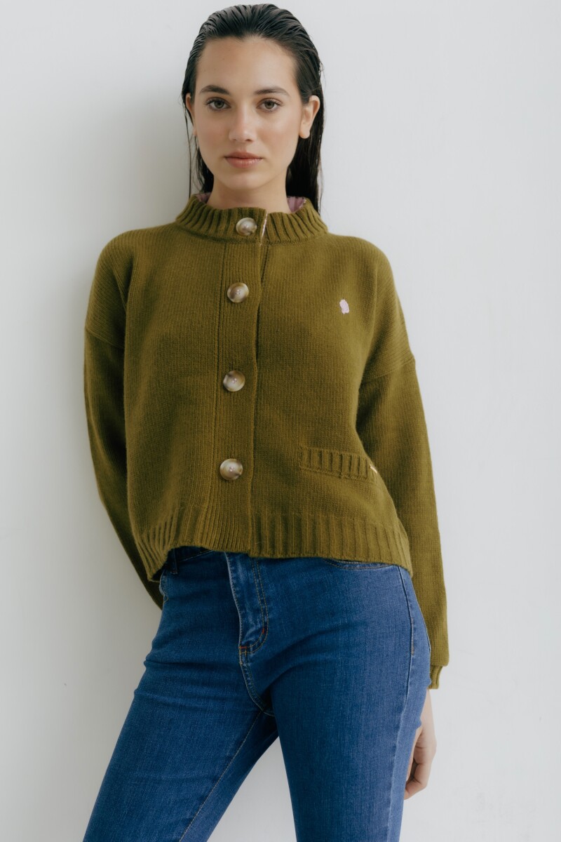 CARDIGAN TERRO PICK Verde
