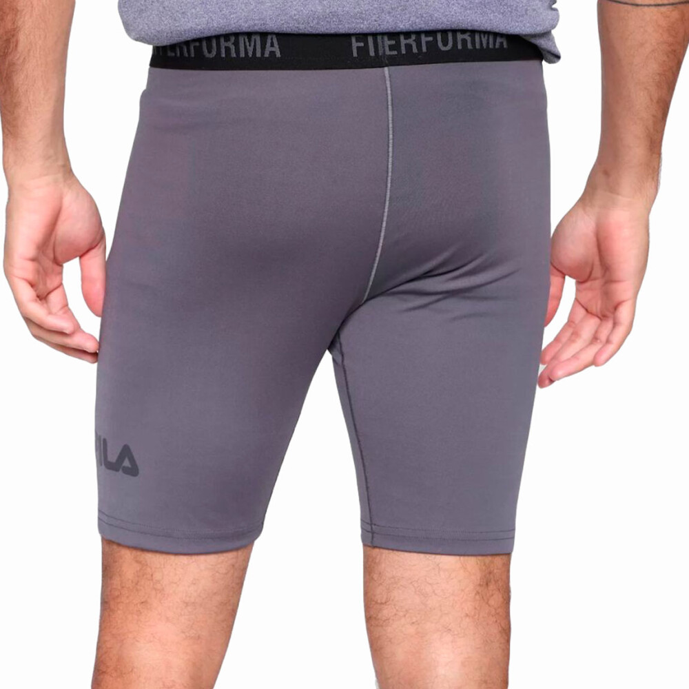 Fila bermuda masculina compress skin cinza escuro Gris Oscuro
