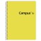 Cuadernola Campus 96 Hojas Tapa Dura Colores Pastel Amarillo