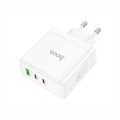 Imagen de Cargador De Pared HOCO N30 PD65W 2 USB-C 1 USB-A - White