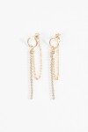 Aros strass dorado