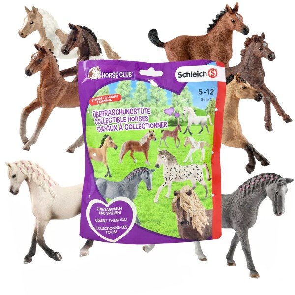 Schleich Set X2 Caballos Sorpresa Blind Bag Figura Juguete Schleich Set X2 Caballos Sorpresa Blind Bag Figura Juguete