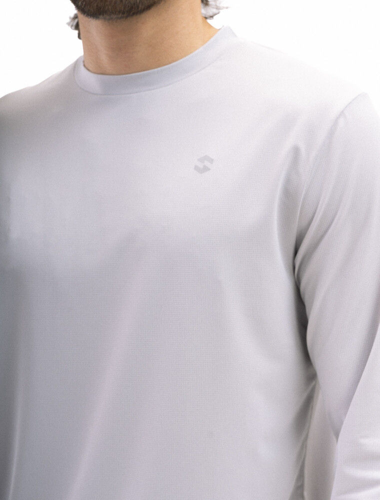 Remera M/L UV UPF Scandinavian Gris Claro