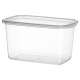 Pote rectangular 3 lts TRANSPARENTE