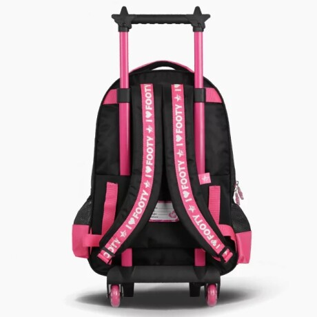 MOCHILA FOOTY 18" CON LUZ ROSA FUTBOL 001