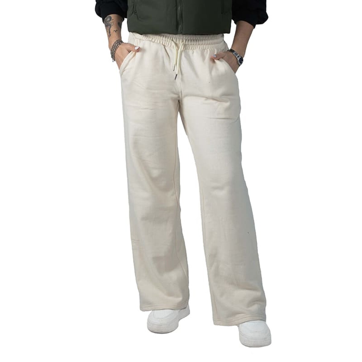 Pantalones The Brooklyn Haus Wide Leg de Mujer - 210512I24 - Blanco 