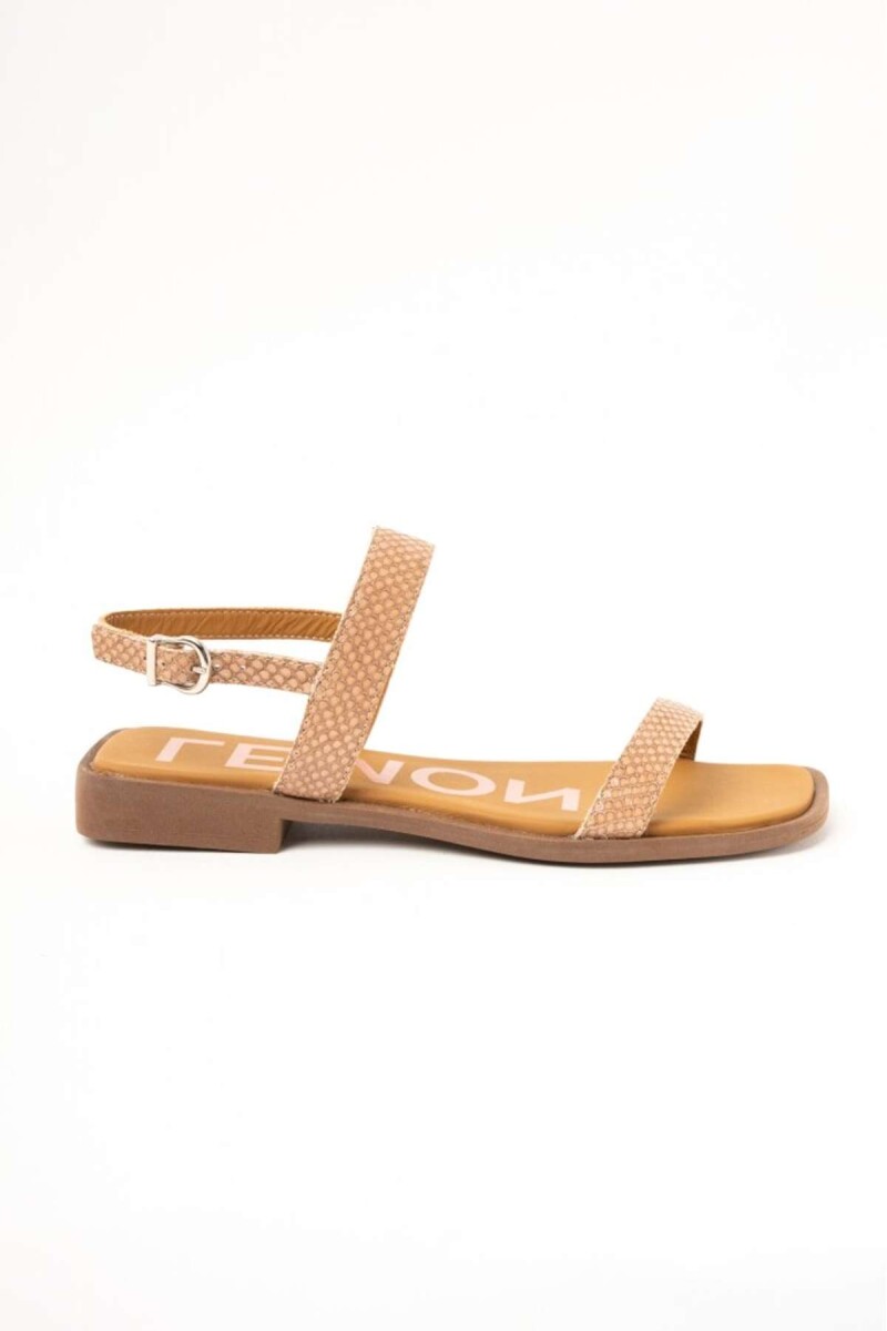 Sandalia Texturada - Beige 