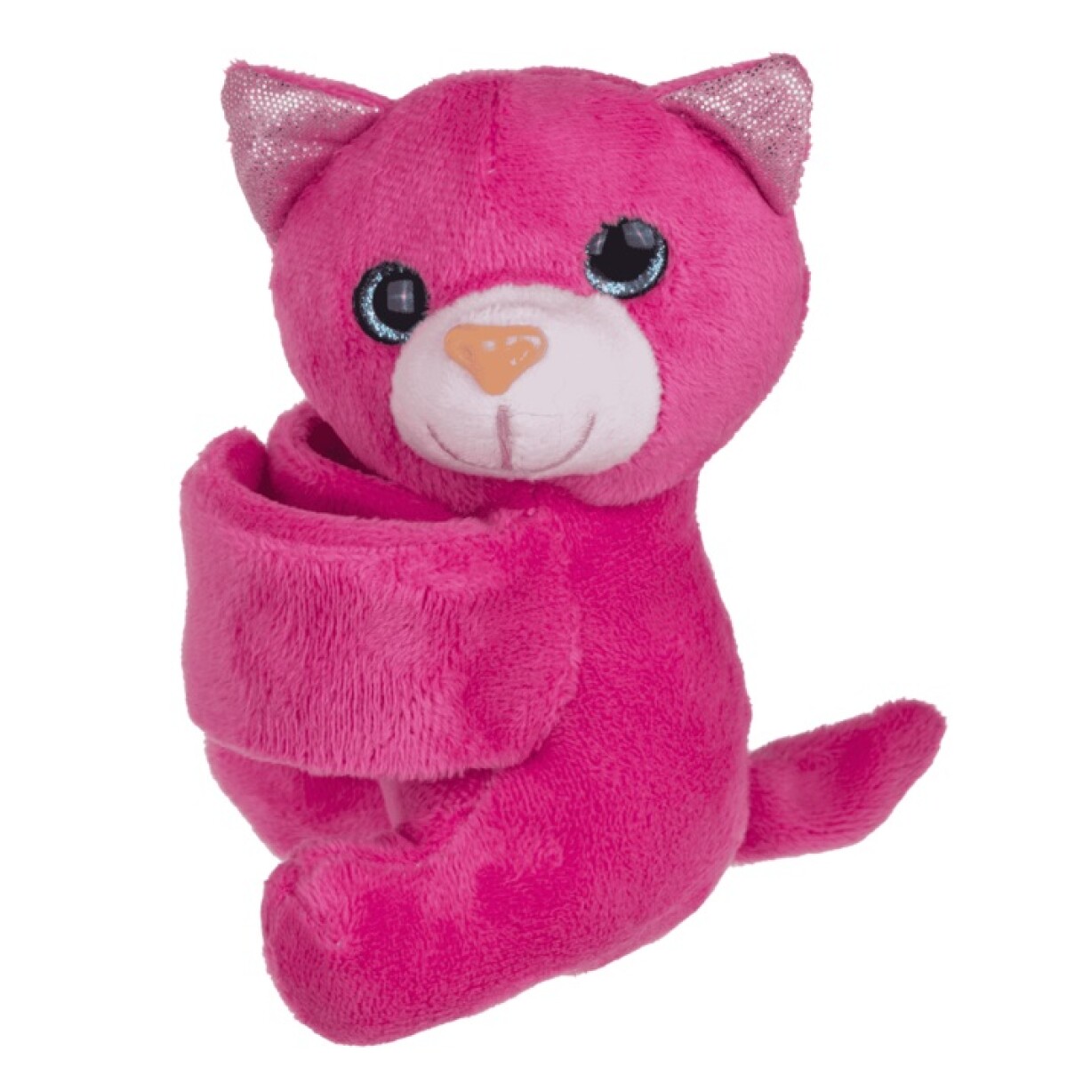 Peluche Pulsera a Presión Animales Gatito - FUCSIA 