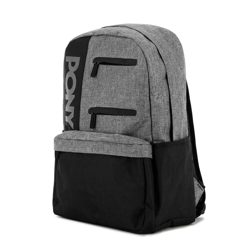 Pony mochila Queens - Negro/Gris Negro-Gris