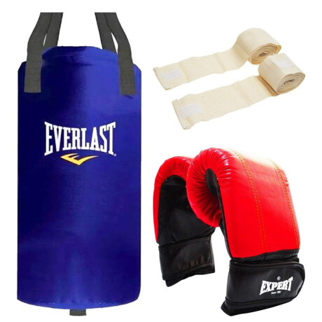 Set Bolsa Boxeo Everlast + Guante Guantillas + Vendas Set Bolsa Boxeo Everlast + Guante Guantillas + Vendas
