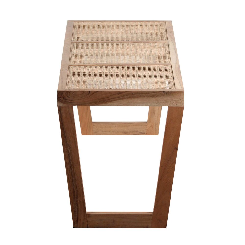 PIE DE CAMA MADERA-ACACIA NATURAL-BEIGE EMA