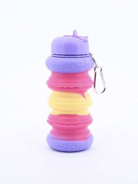 BOTELLA DE SILICONA MACARRONS LILA