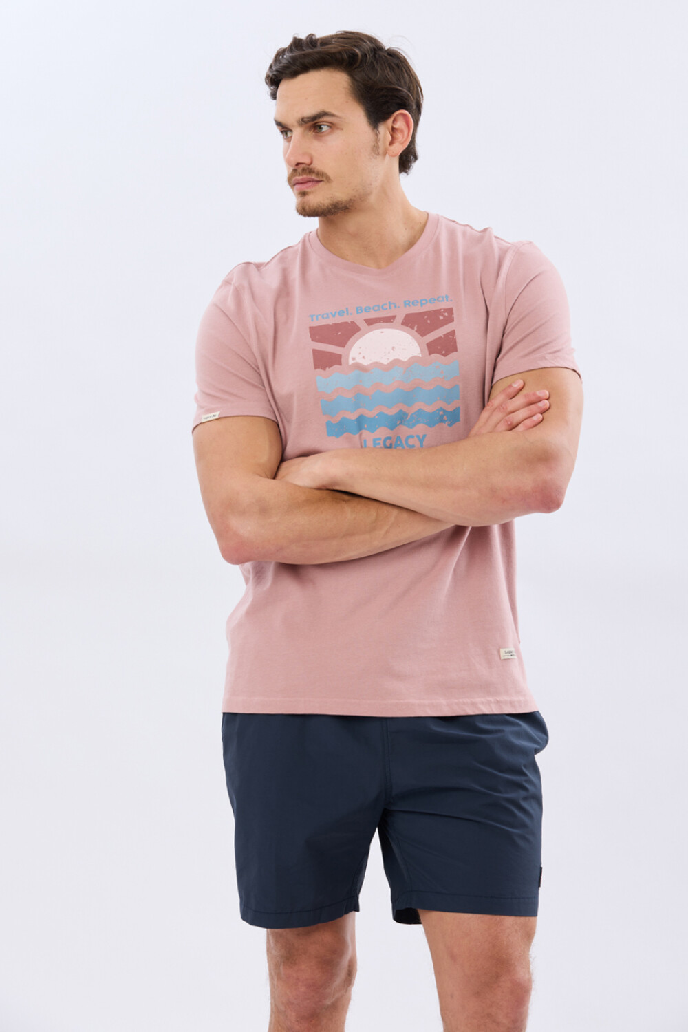 SHORT DE BAÑO LISO Azul