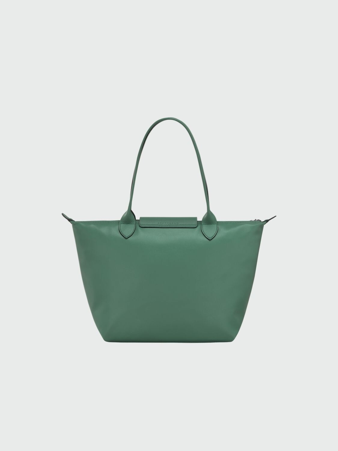 Longchamp -Bolso de cuero talle M, Le pliage Xtra Aguamarina