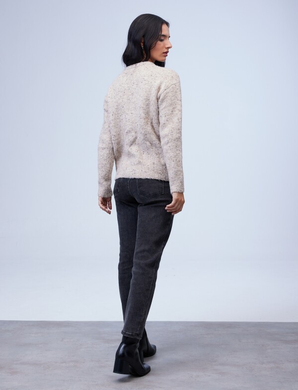 Buzo Lana Melange BEIGE